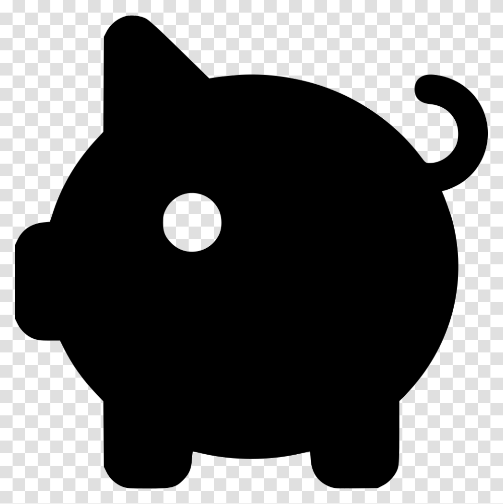Clip Art Pig Money Save Cash Snout, Silhouette, Mammal, Animal, Stencil Transparent Png