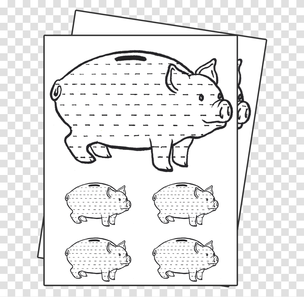 Clip Art, Piggy Bank, Mammal, Animal Transparent Png