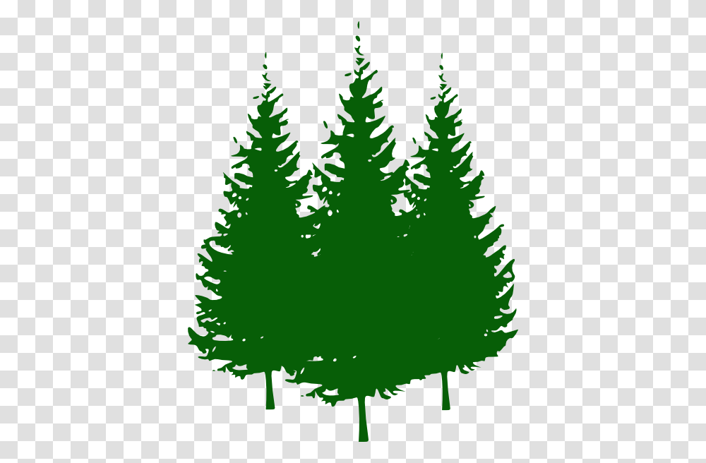 Clip Art Pine Tree Collection In Black Silhouette And Green, Plant, Christmas Tree, Ornament, Fir Transparent Png