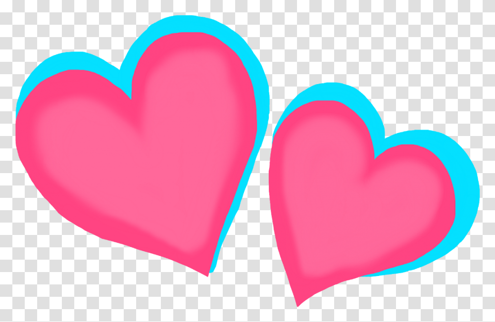 Clip Art Pink And Blue Hearts Two Hearts Pink And Blue, Balloon ...