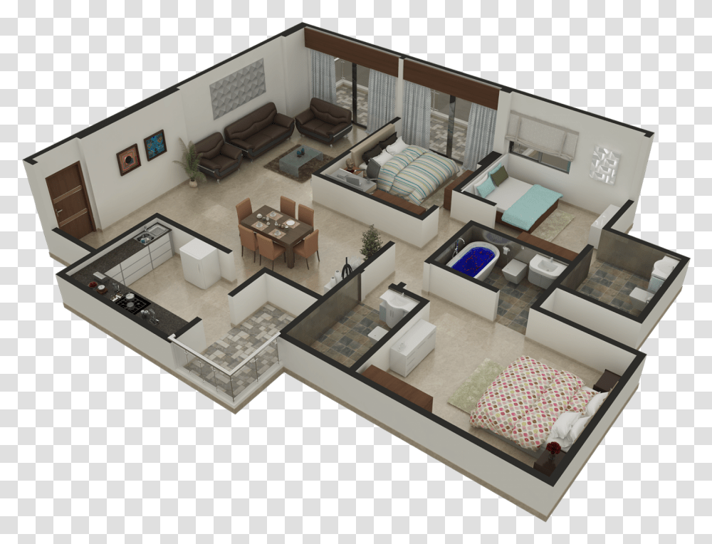Clip Art Piso 3d Bloxburg Modern House 1 Story, Diagram, Floor Plan, Plot Transparent Png