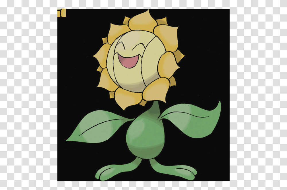 Clip Art Pokemon Go How To Evolve Sunkern Into Sunflora Gloom Into, Plant, Flower, Vegetation, Painting Transparent Png