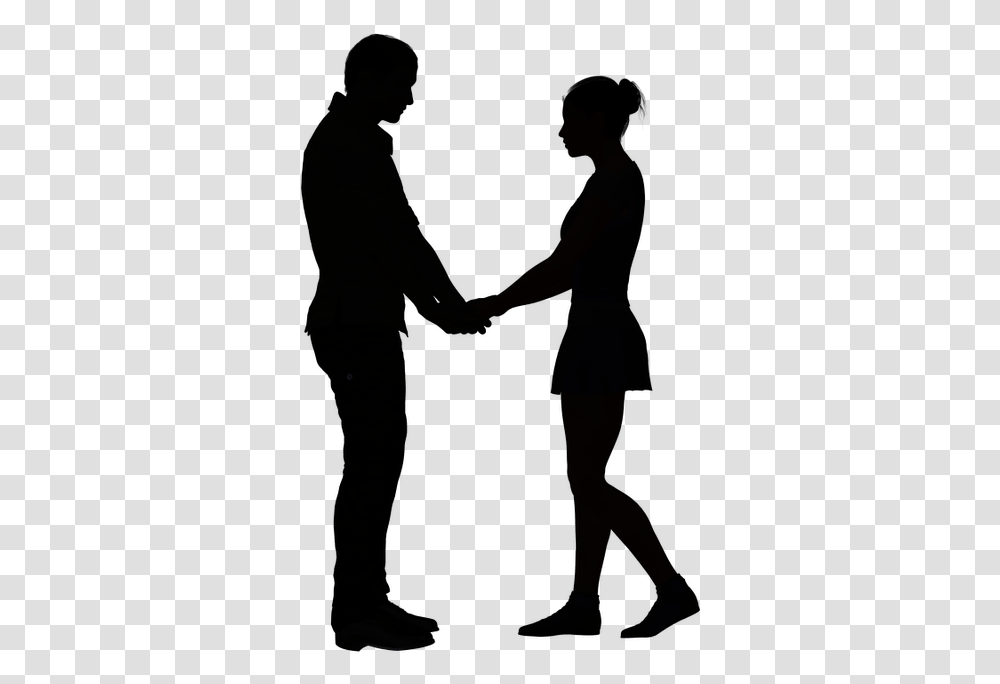 Clip Art Portable Network Graphics Image Silhouette Girl And Boy Silhouette Holding Hands, Person, Female, People, Photography Transparent Png