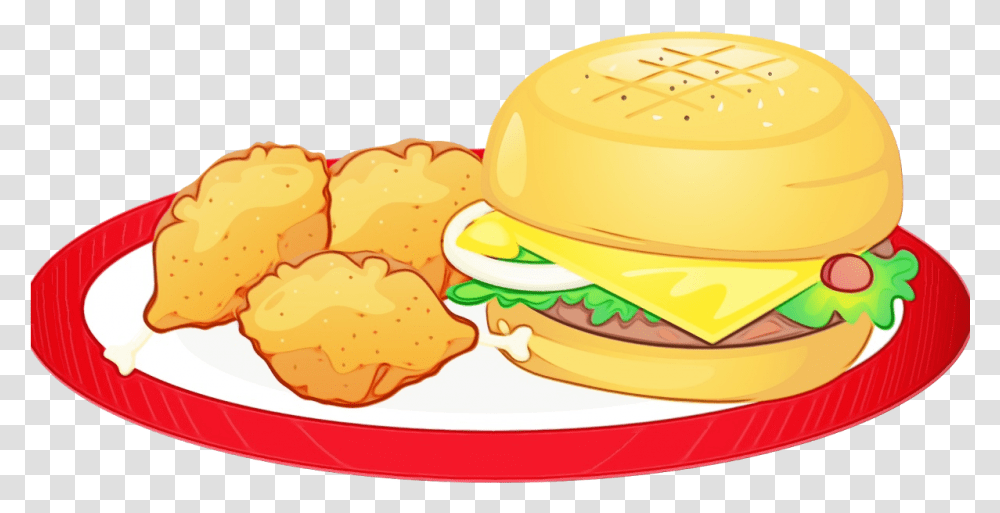 Clip Art Portable Network Graphics Junk Food Hamburger Cartoon Plate Of Food, Birthday Cake, Dessert, Lunch, Meal Transparent Png