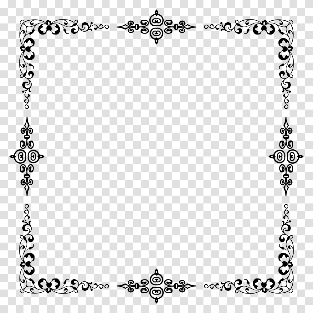 Clip Art Portable Network Graphics Picture Frames Vector Border Black And White, Gray, World Of Warcraft Transparent Png