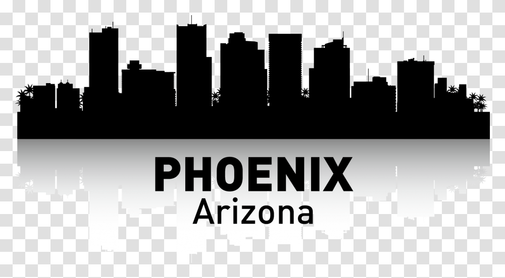 Clip Art Poster Printmaking Transprent Silhouette Phoenix Arizona Skyline, Advertisement, Flyer Transparent Png