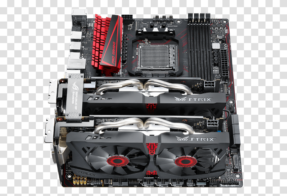 Clip Art Pro Gaming Motherboards Asus 970 Pro Gaming Aura Am3 Am3 Amd970, Machine, Engine, Motor, Helicopter Transparent Png