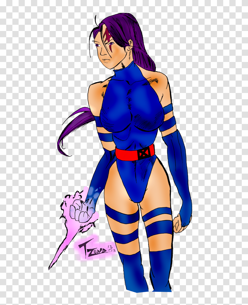 Clip Art Psylocke Comics Cartoon, Person, Human, Spandex, Long Sleeve Transparent Png