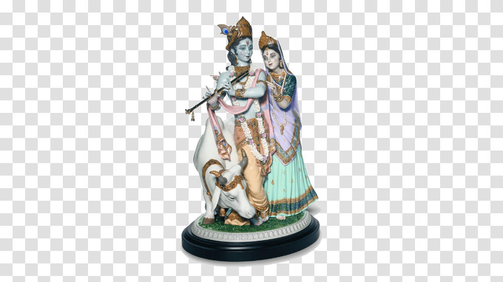 Clip Art Radha And Krishna Lladro Lladro Radha Krishna, Figurine, Person, Human, Theme Park Transparent Png