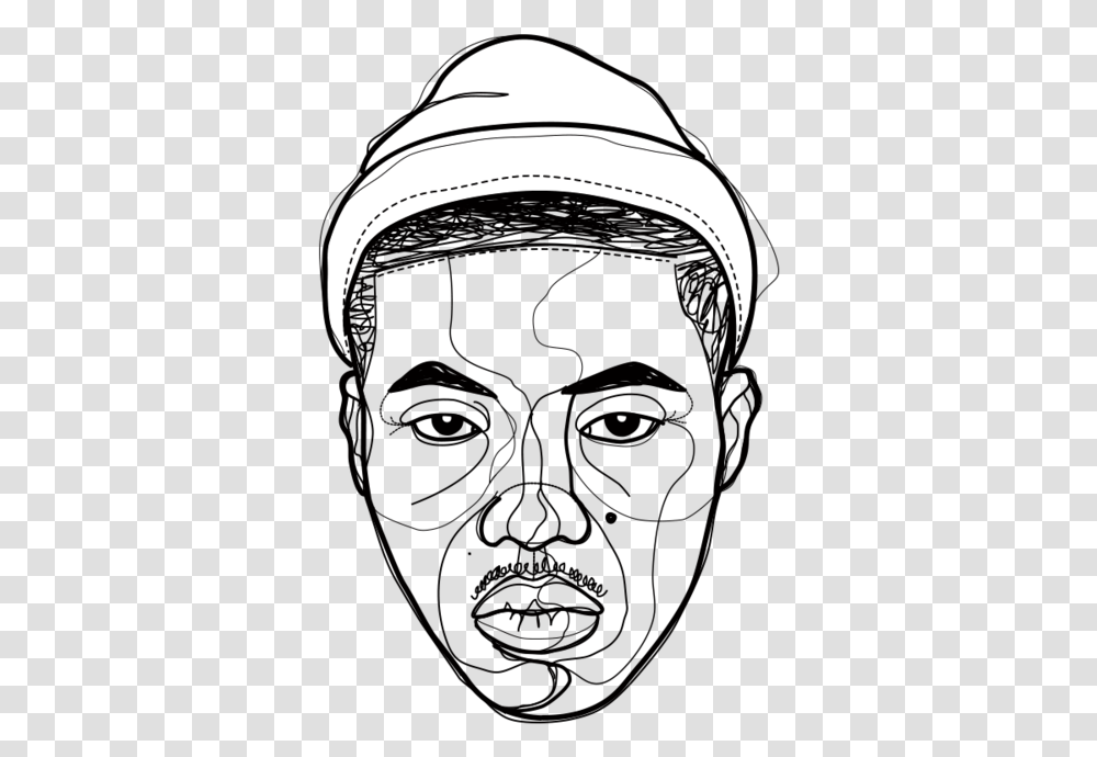 Clip Art Rapper Drawing Rappers Black And White, Apparel, Hood, Helmet Transparent Png