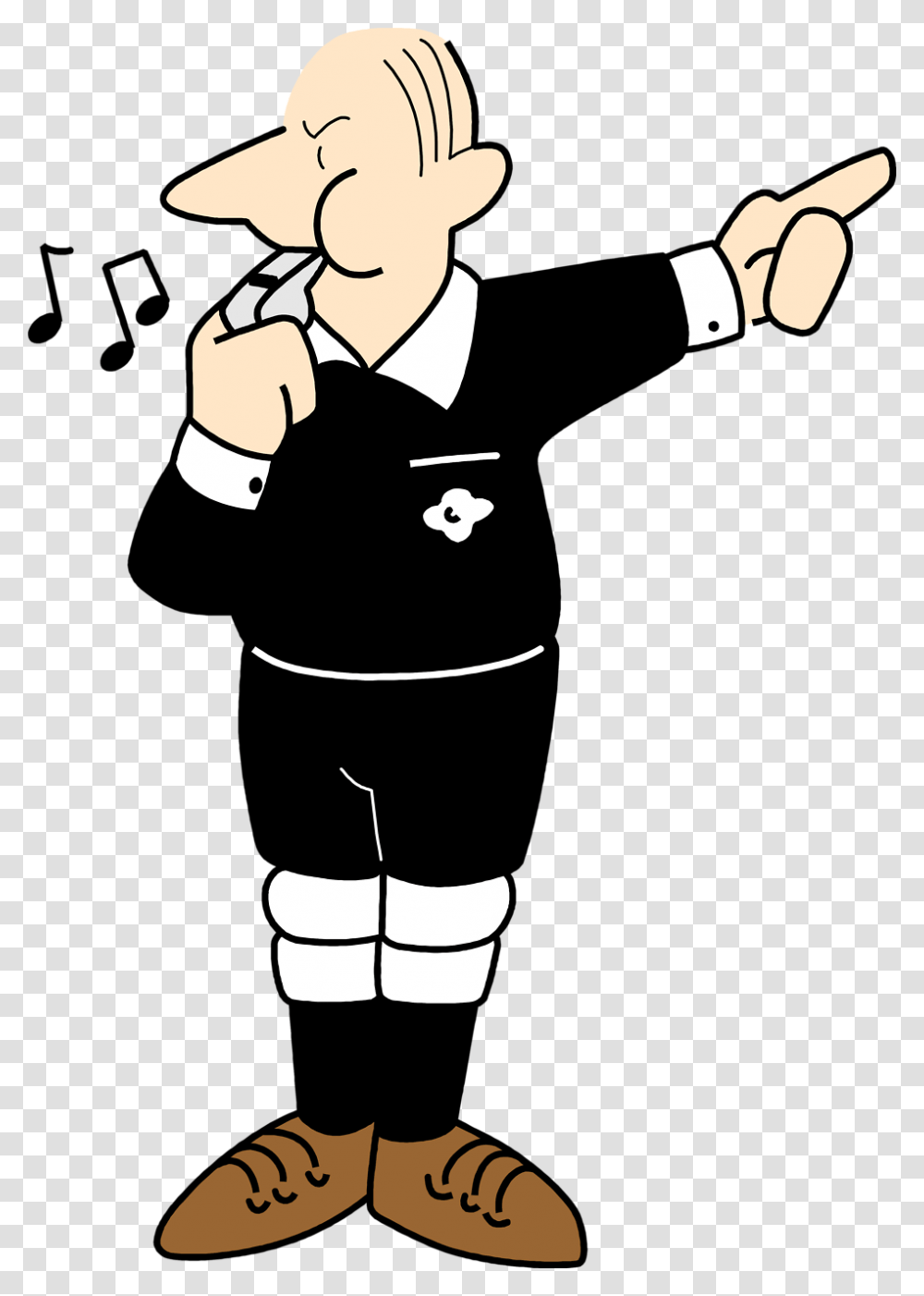 Clip Art Referee Whistle Clipart Clipart Referee, Person, Performer Transparent Png
