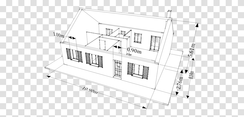 Clip Art Reference Case Download Scientific Sketch House, Plan, Plot, Diagram, Floor Plan Transparent Png