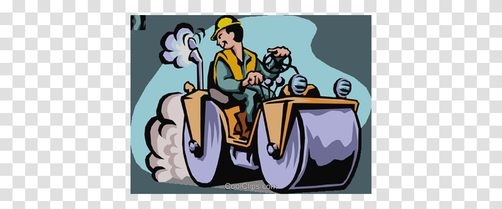Clip Art Road Construction Worker Royalty Free Vector Clip Art, Transportation, Vehicle, Tractor, Person Transparent Png
