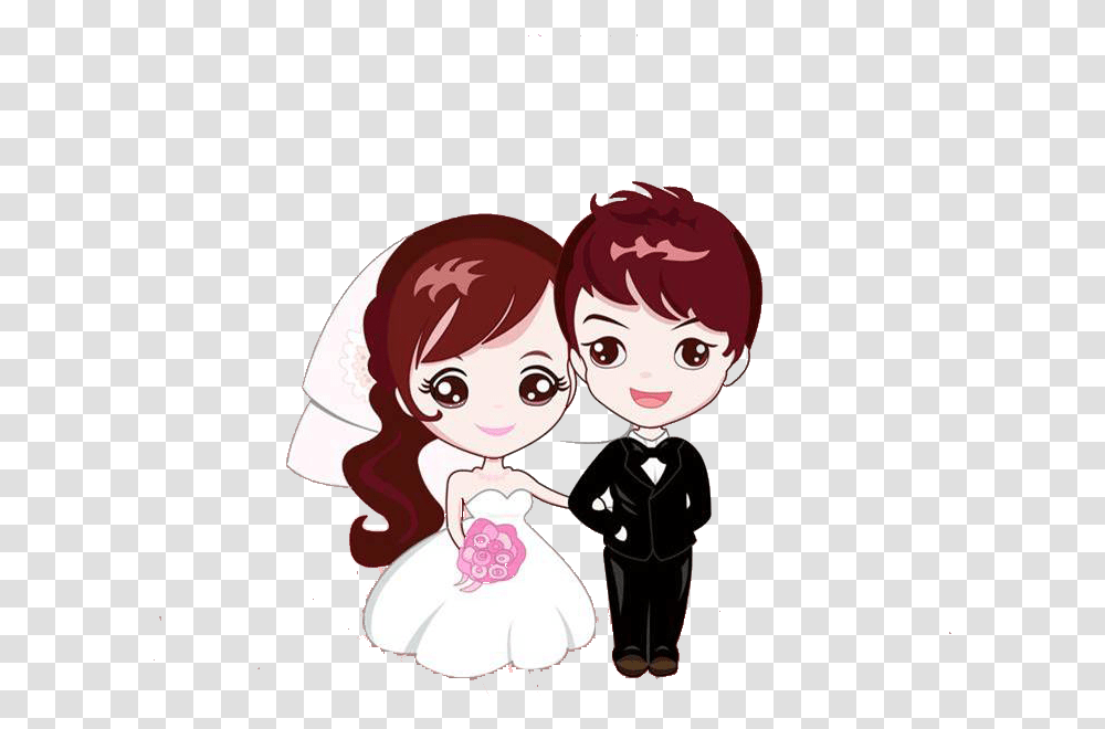 Clip Art Romance Couple Drawing Cartoon Cute Wedding Couple Cartoon, Performer, Person, Human, Magician Transparent Png