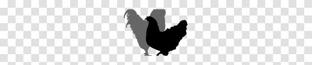 Clip Art Rooster Silhouette Clip Art, Stencil, Animal, Mammal, Person Transparent Png