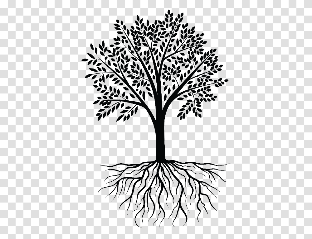 Clip Art Root Vector Graphics Tree Wall Decal Tree With Roots Clipart, Plant Transparent Png