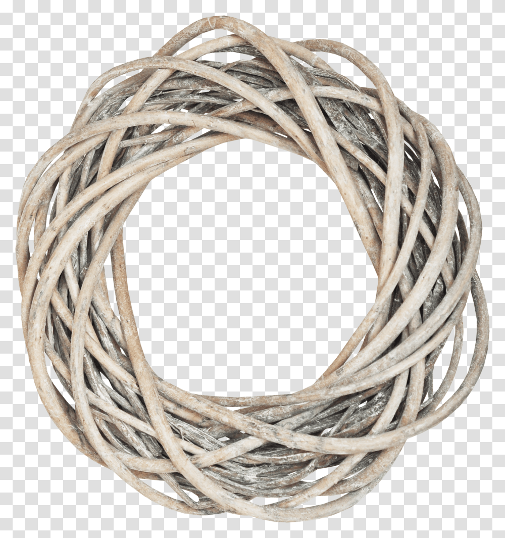 Clip Art Rope Wreath Rattan Ring Wreath, Wire Transparent Png