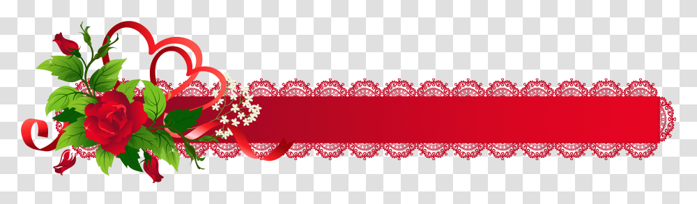 Clip Art Rose Banners Red Roses Border, Logo, Trademark, Light Transparent Png