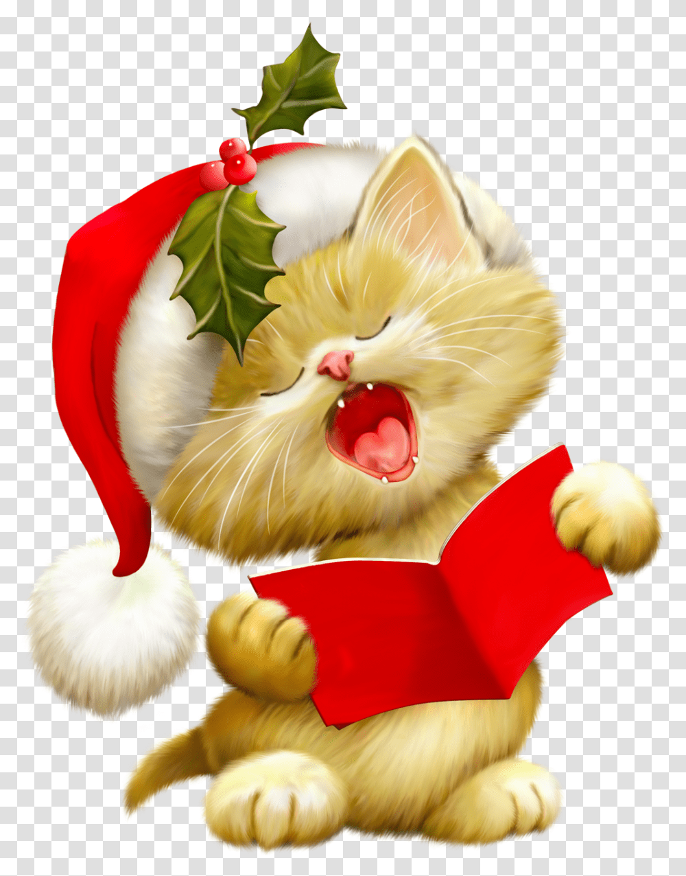 Clip Art Royalty Free Download Christmas Kitten Clipart Christmas Wallpaper Hd For Mobile, Toy, Plant, Mammal, Animal Transparent Png
