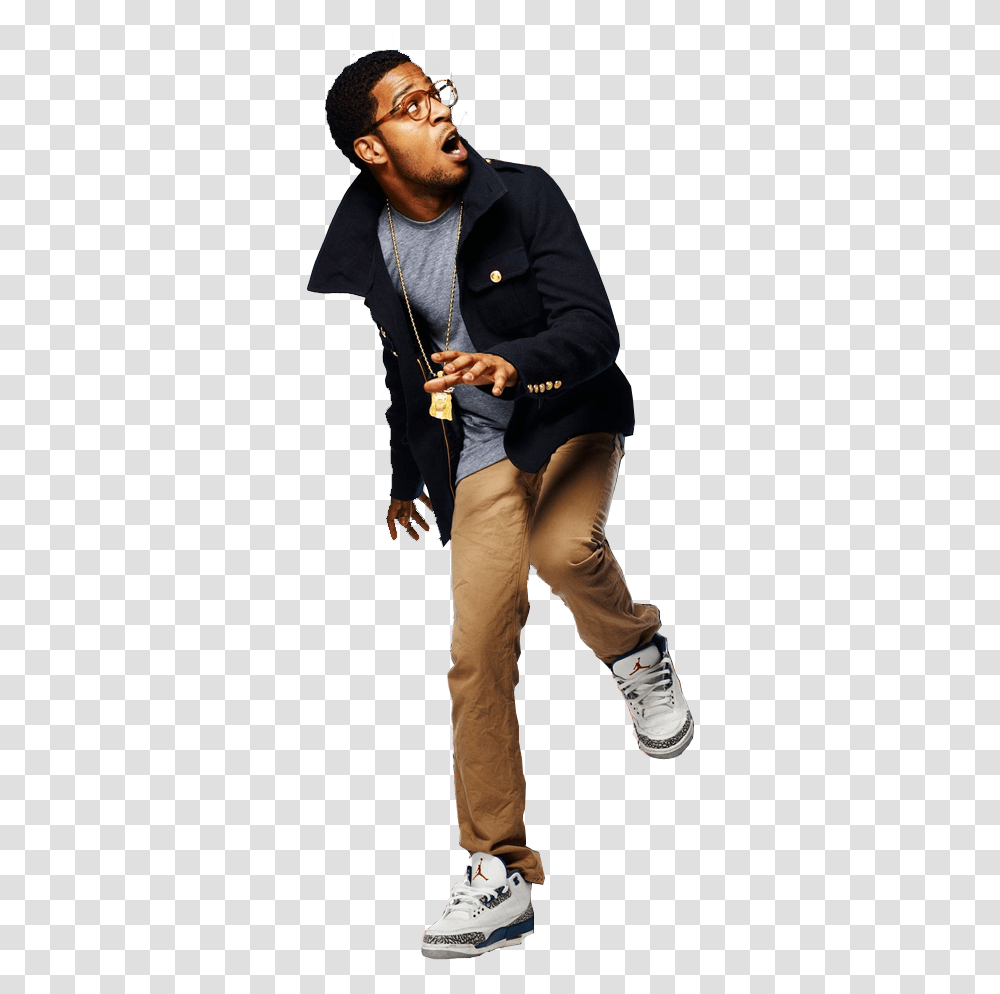 Clip Art Scared Man Slow Motion People Running Away, Shoe, Footwear, Person Transparent Png