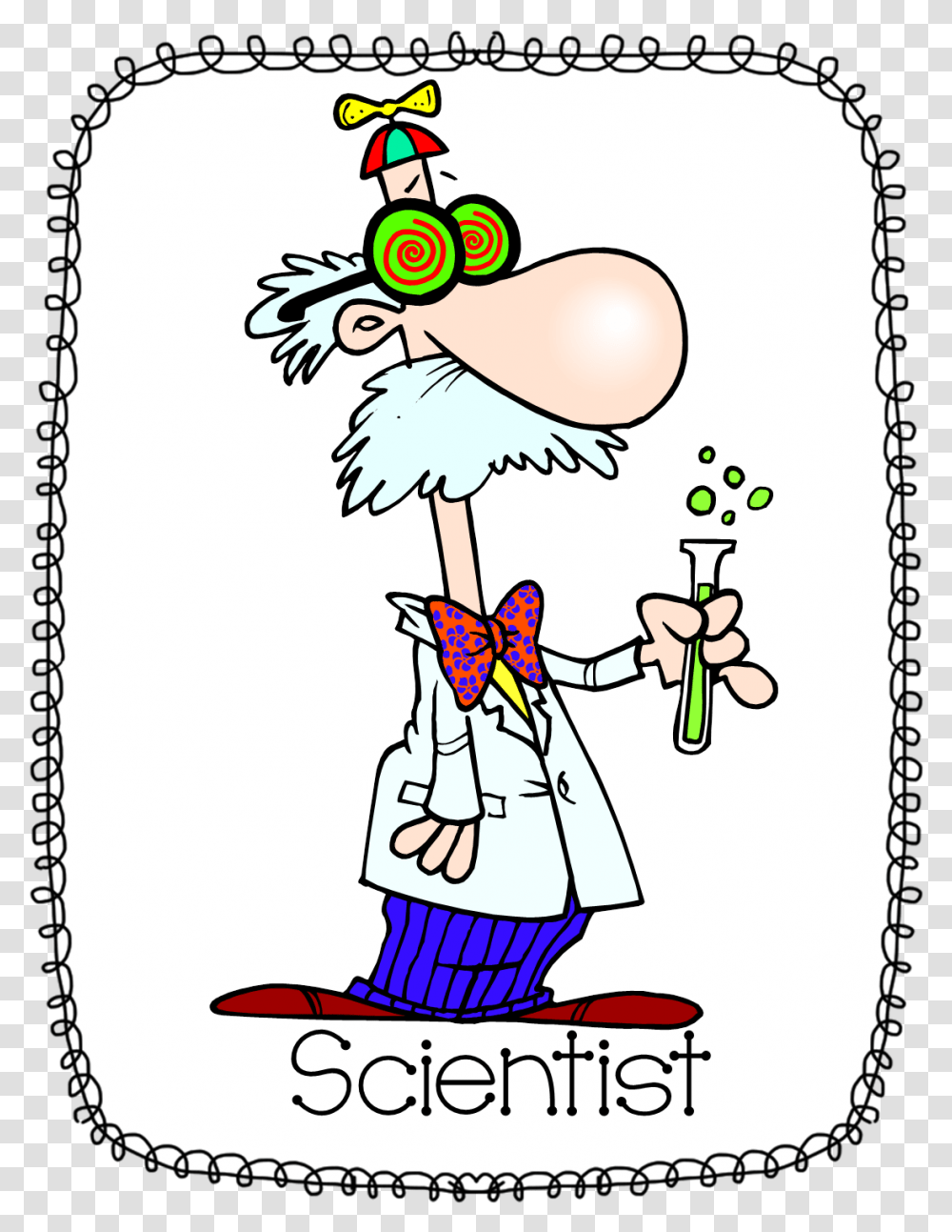 Clip Art Scientist Knowledge Drawing Occupation Cartoon Scientific Method Drawing, Doodle, Poster Transparent Png
