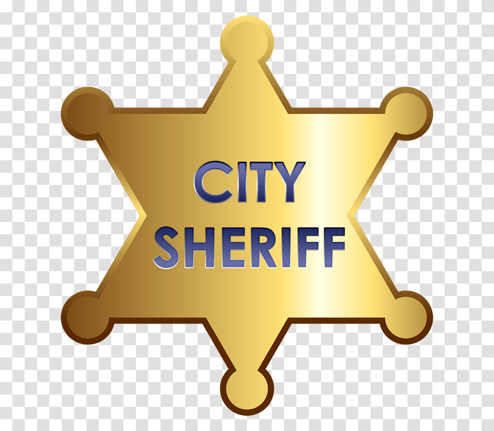 Clip Art Sheriff Badge, Logo, Trademark, Gold Transparent Png