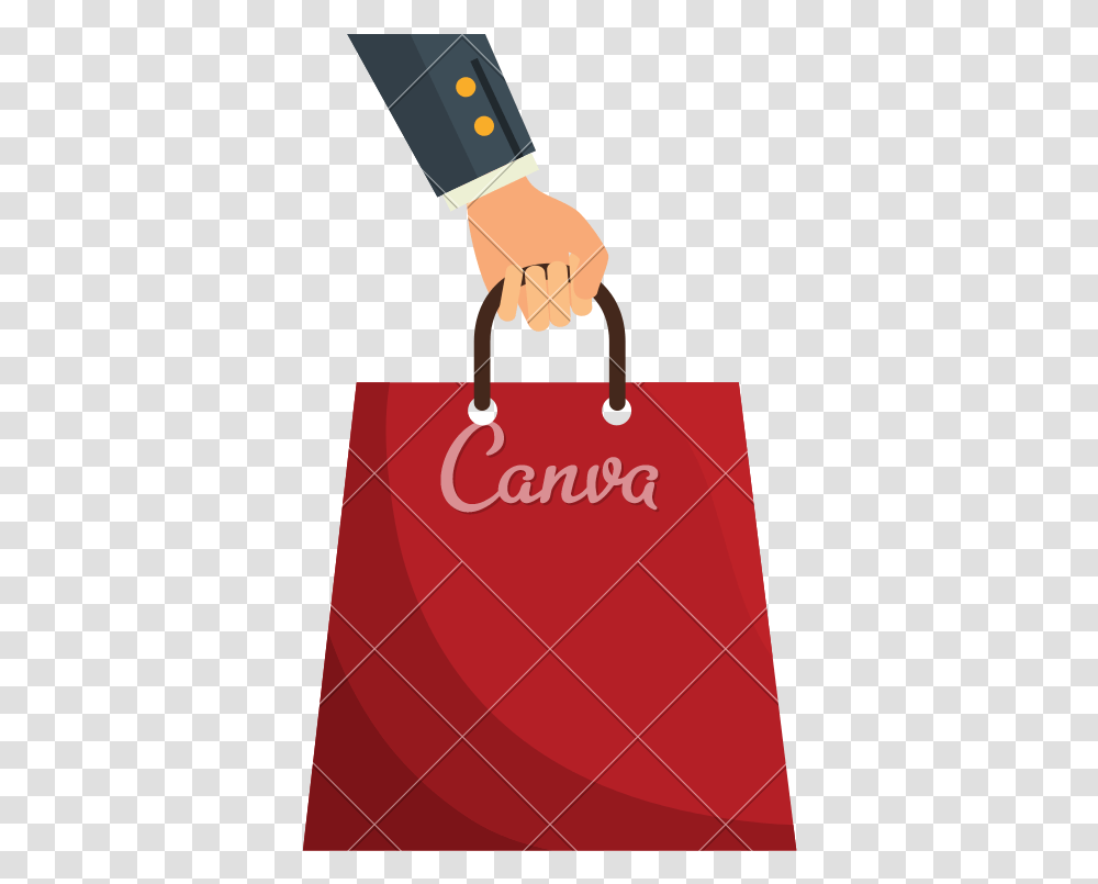 Clip Art Shopping Icons By Canva, Shopping Bag, Sack Transparent Png