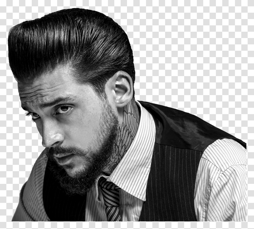 Clip Art Sickbarber Image Is Not Old School Mens Pompadour Hairstyle Transparent Png
