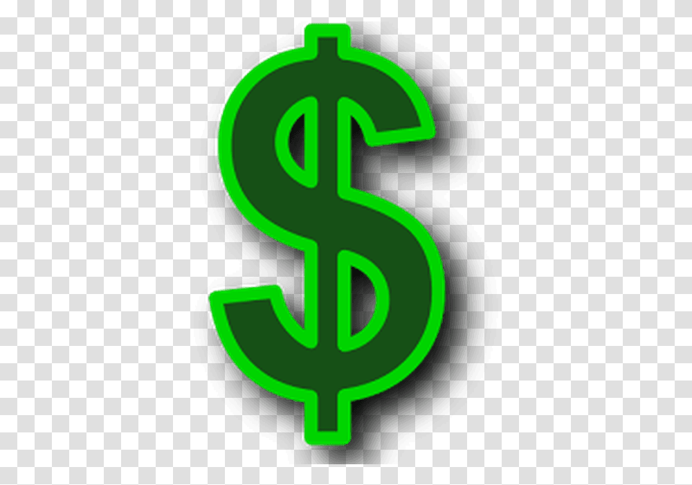Clip Art Simbolo De Dinheiro Dollar Sign Icon, Green, Alphabet Transparent Png
