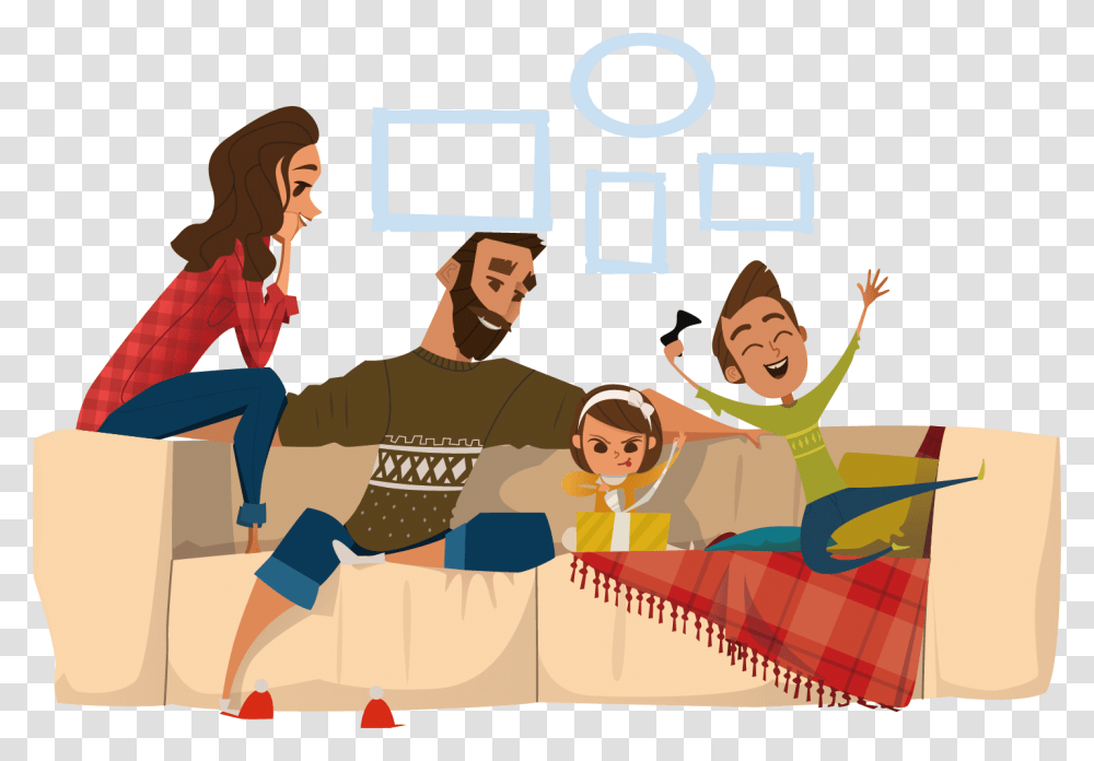 Clip Art Sitting On Couch Watching Tv Eating Cheetos, Person, People, Crowd, Drawing Transparent Png