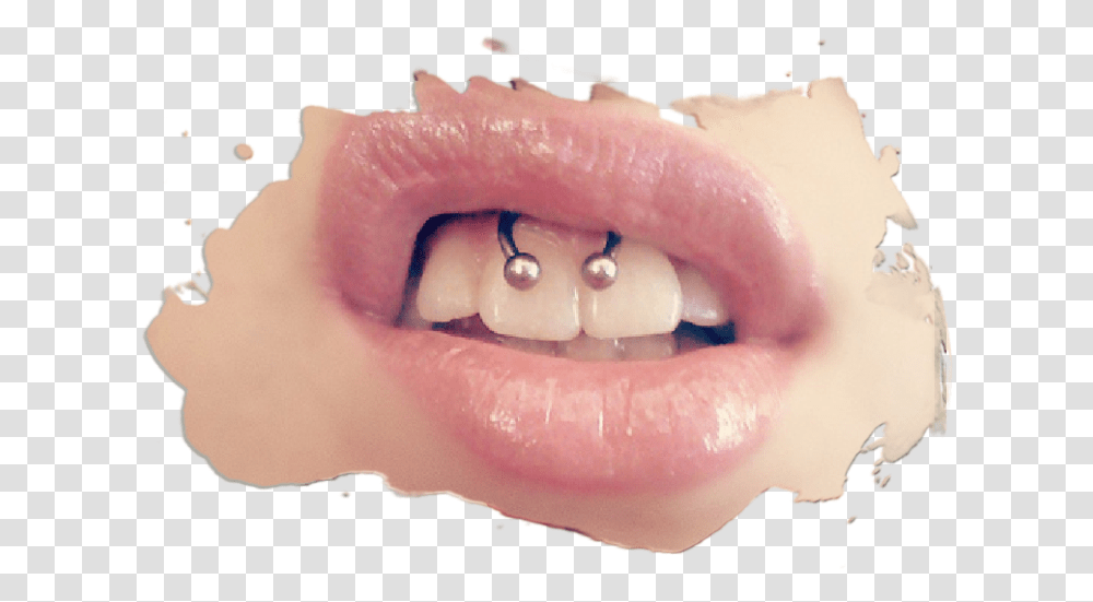 Clip Art Smiley Bak M Freak Frenulum Piercing Lip, Mouth, Person, Human, Teeth Transparent Png