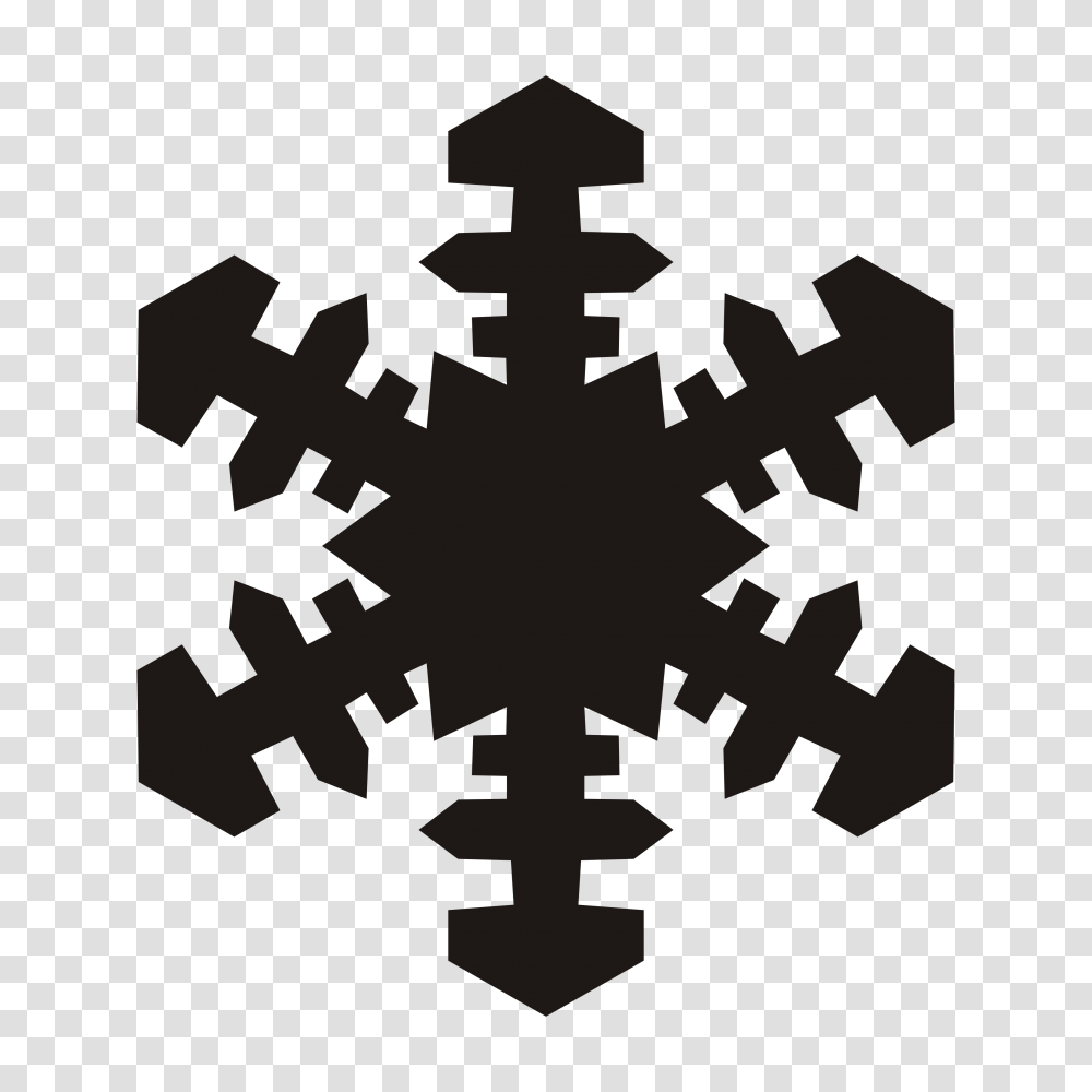 Clip Art Snowflake Christmas, Cross, Stencil Transparent Png