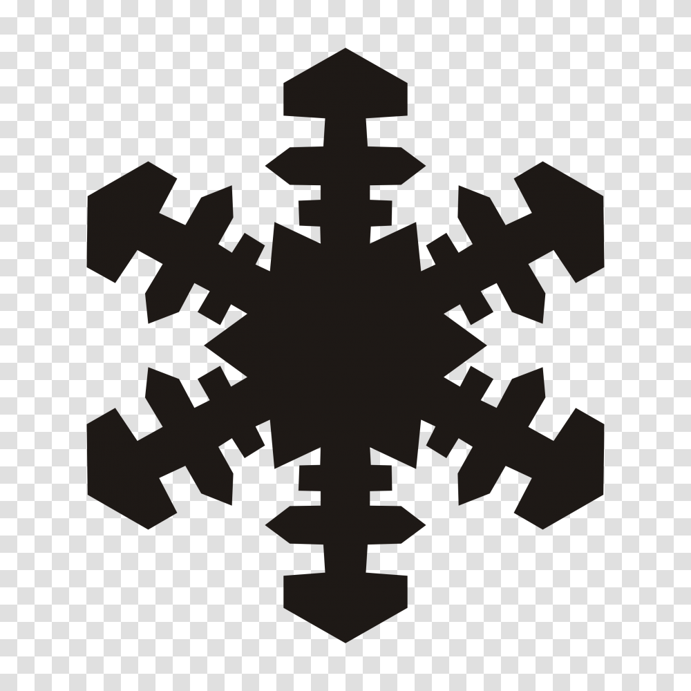 Clip Art Snowflake, Cross, Stencil Transparent Png