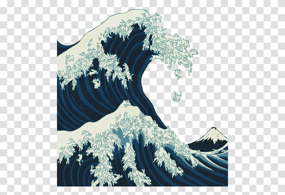 Clip Art Source Transparalyze My Great Wave Of Cats, Sea, Outdoors, Water, Nature Transparent Png