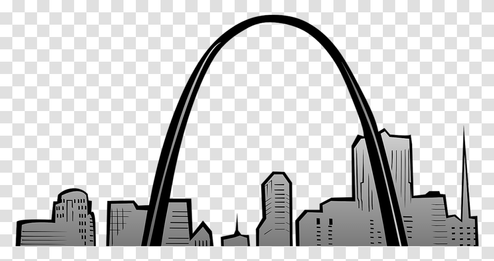 Clip Art St Louis Arch, Architecture, Building, Metropolis, City Transparent Png