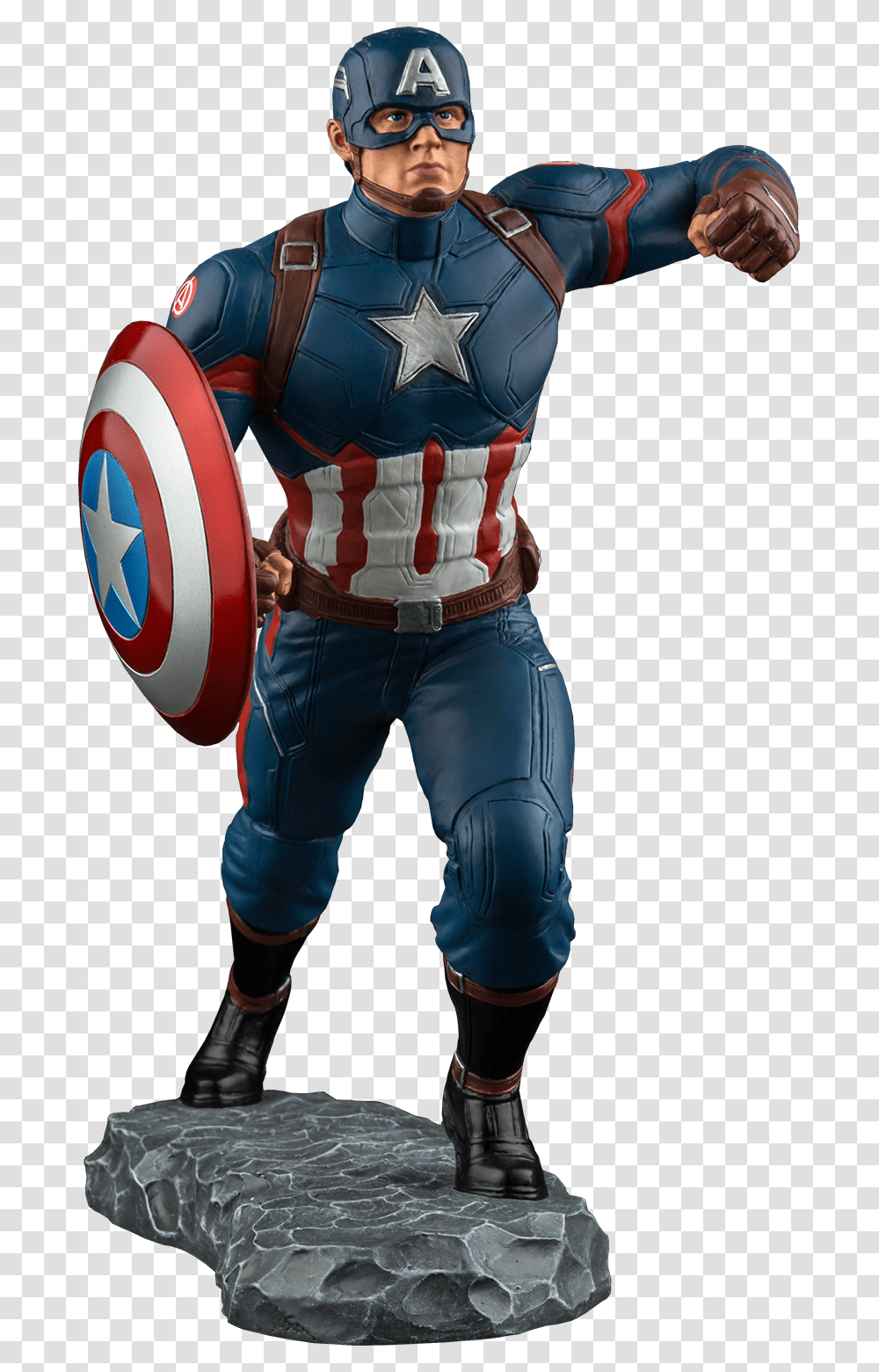 Clip Art Steve Rogers Scale Limited Marvel Milestones Statue Civil War Movie Captain America, Person, Human, Armor, Helmet Transparent Png