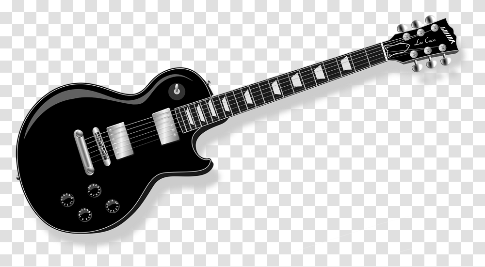 Clip Art Stock Photo Illustration Of Electric Guitar Musical Instrument, Leisure Activities, Bass Guitar Transparent Png
