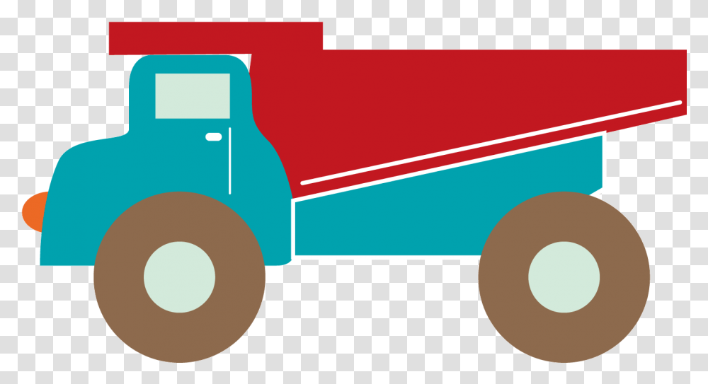 Clip Art Stock Vector Cartoon Dump Truck Flat Truck Caminho Desenho, Vehicle, Transportation, Tire, Van Transparent Png