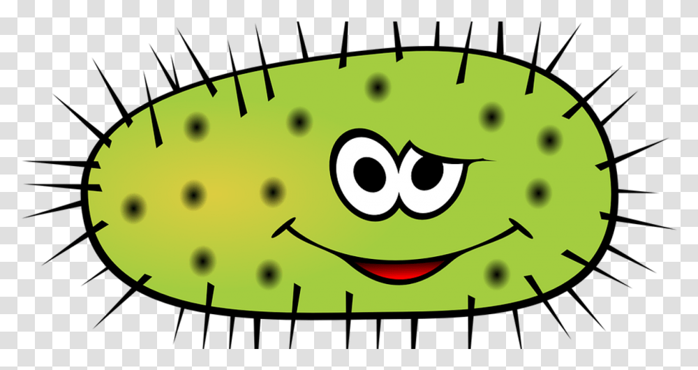 Clip Art Stop Germs Openclipart Germ Bacteria Animation, Plant, Fruit, Food, Kiwi Transparent Png