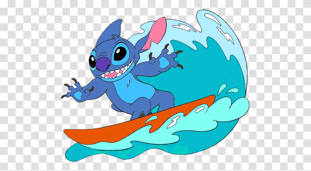 Clip Art Surfing Stitch Photo, Wildlife, Animal, Outdoors, Nature Transparent Png