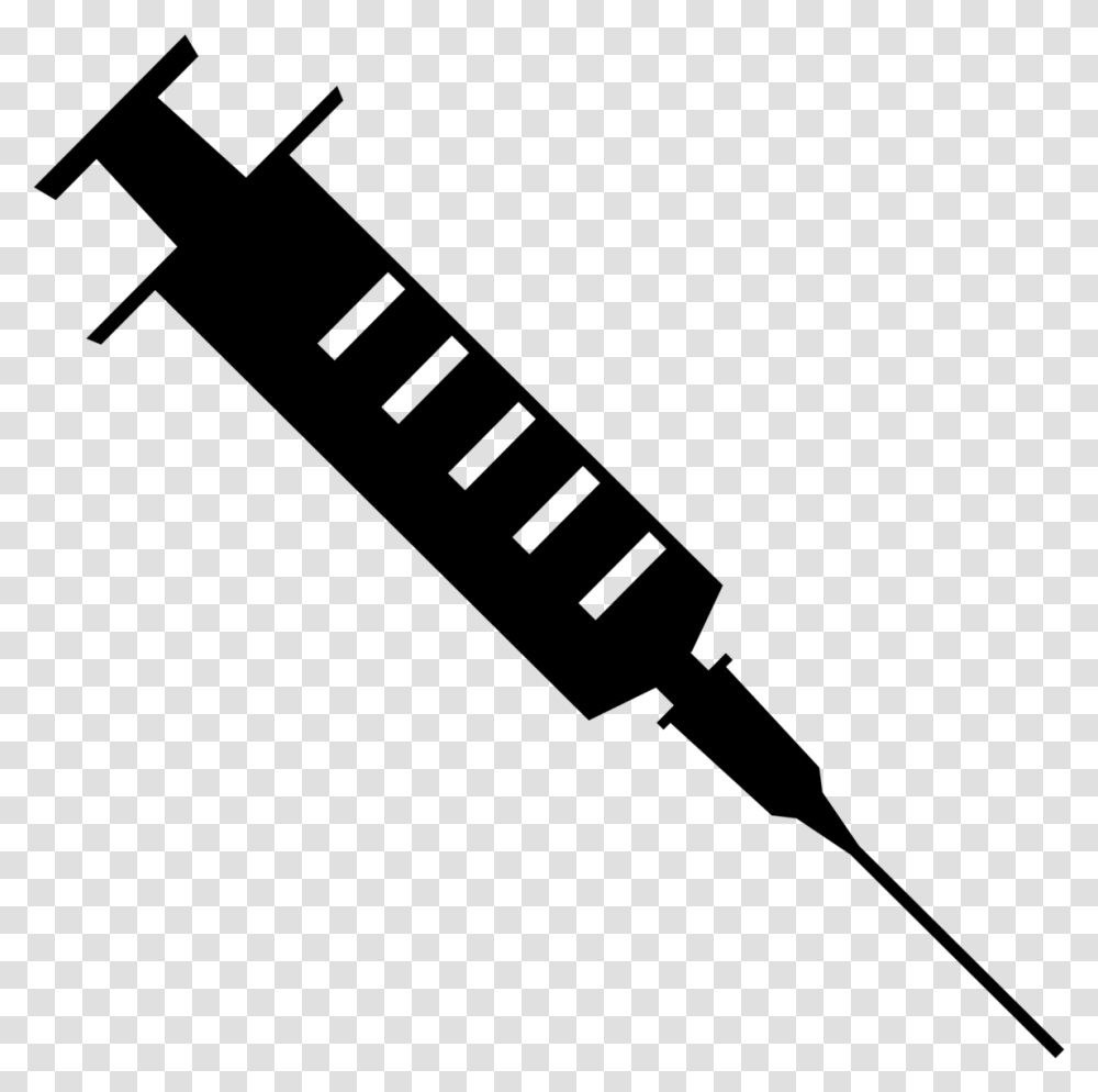Clip Art Syringe Clipart Library Syringe Clipart Black And White, Gray, World Of Warcraft Transparent Png