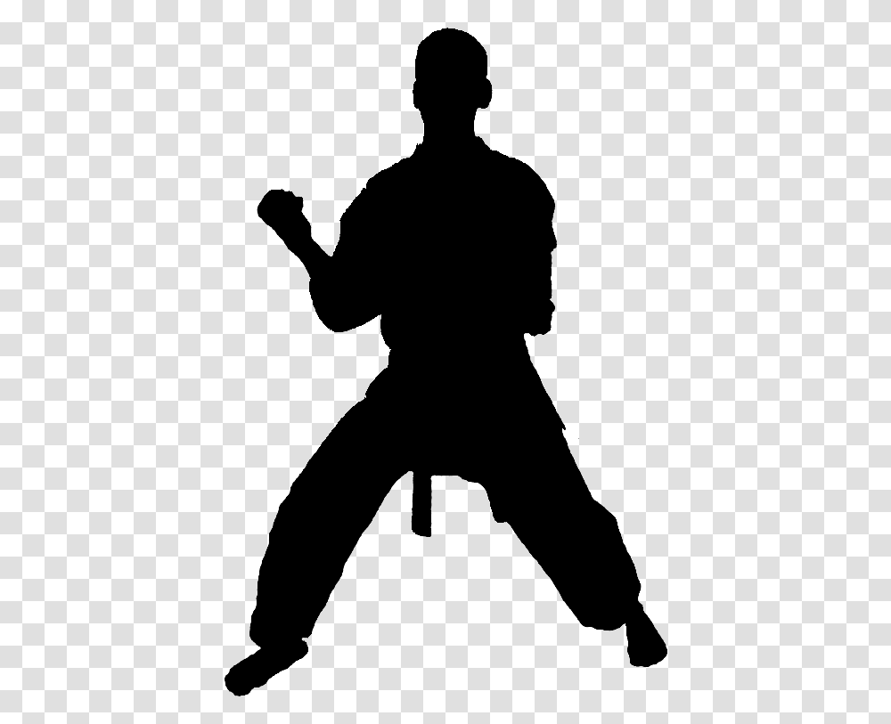 Clip Art Taekwondo Silhouette Illustration Karate Man Walking Clipart, Gray, World Of Warcraft Transparent Png