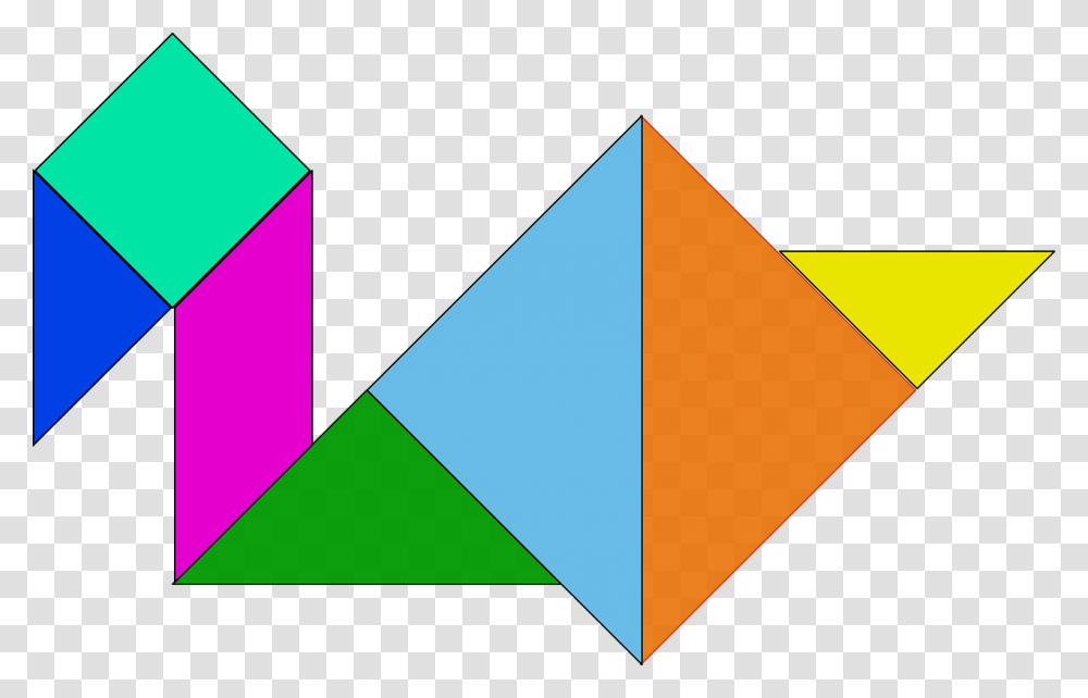 Clip Art Tangram, Triangle Transparent Png