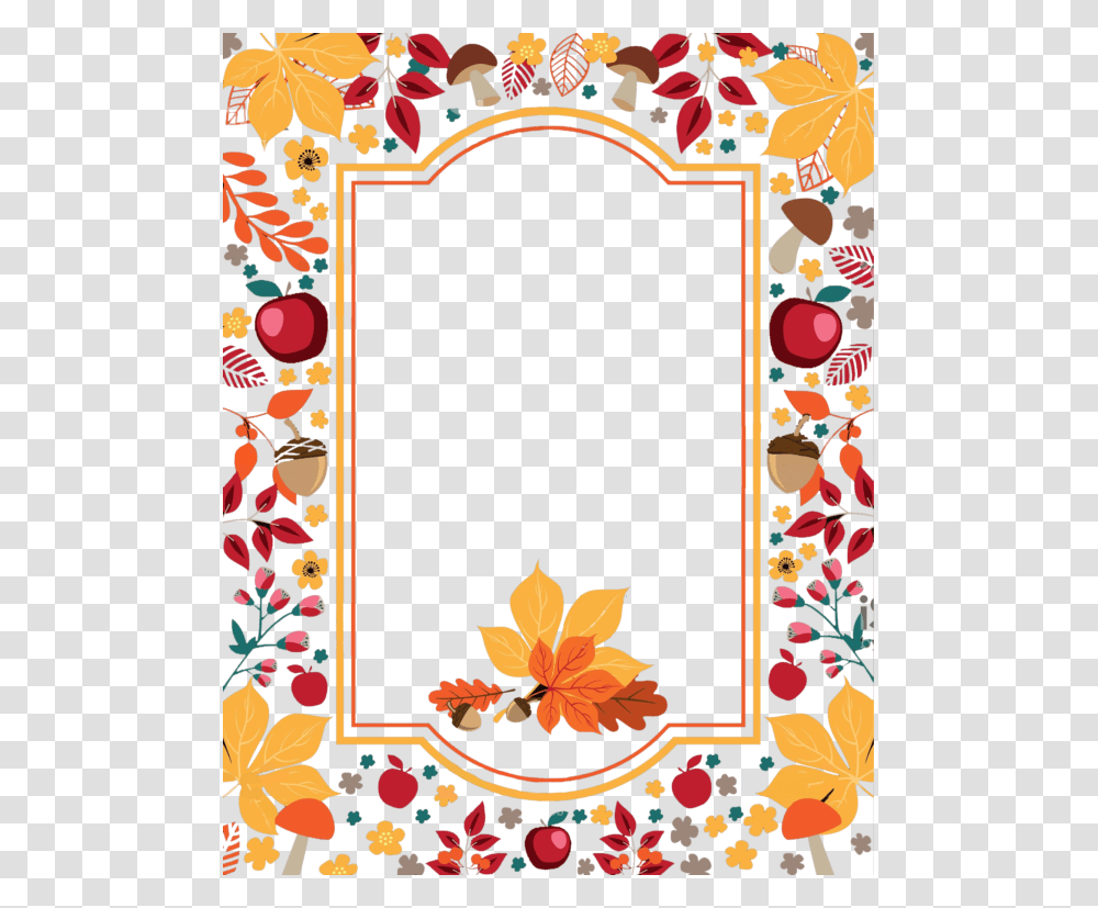Clip Art Thanksgiving Border Free Clipart Borderthanksgiving, Floral Design, Pattern, Rug Transparent Png
