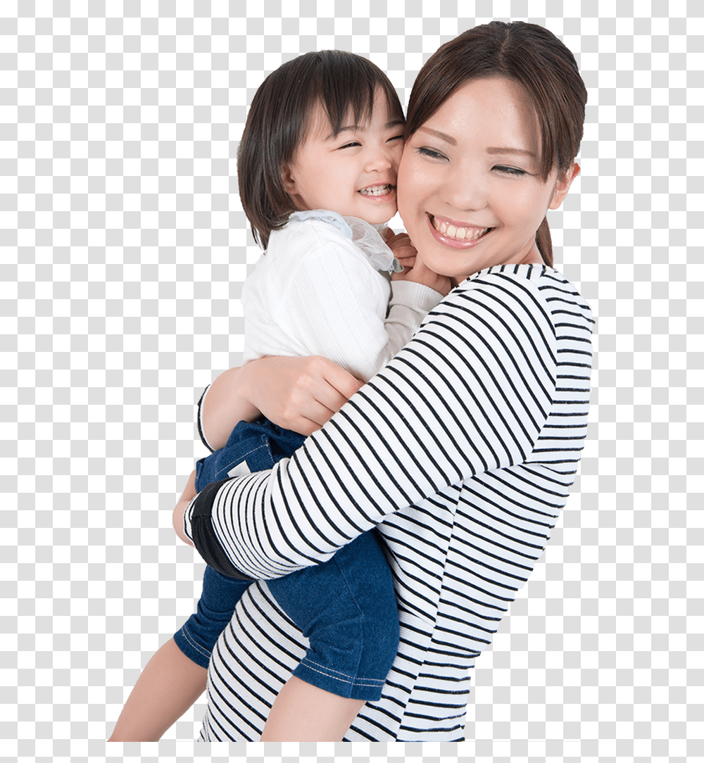 Clip Art The Quons Family Services Asian Mom, Hug, Person, Human, Face Transparent Png