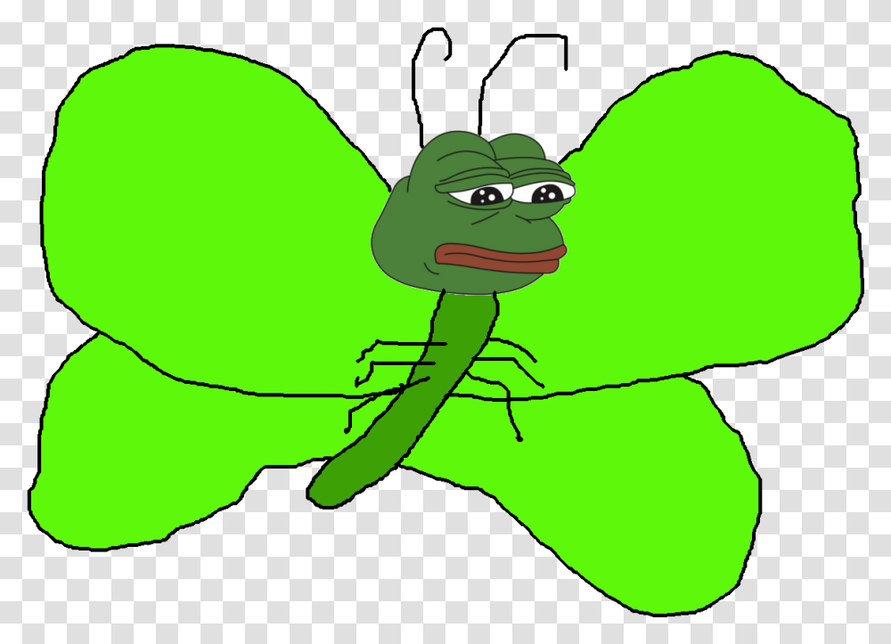 Clip Art The Sad Butterfly Oc Pepe The Frog Butterfly, Reptile, Animal, Snake, Amphibian Transparent Png