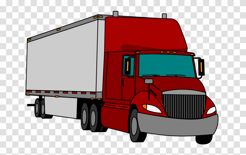 Clip Art Tractor, Trailer Truck, Vehicle, Transportation, Moving Van Transparent Png