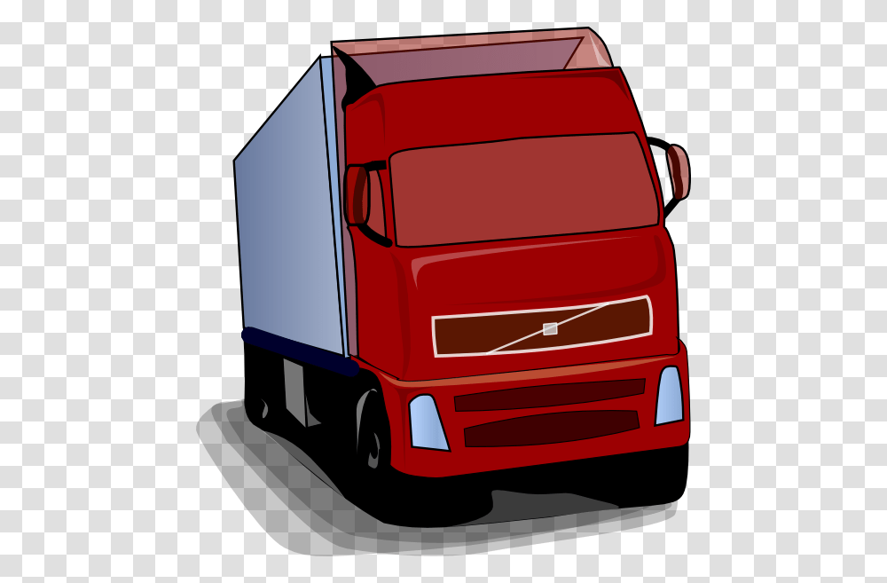 Clip Art, Trailer Truck, Vehicle, Transportation, Moving Van Transparent Png