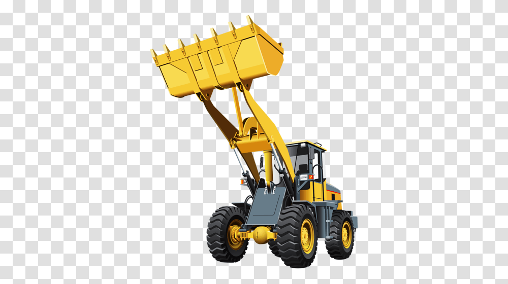 Clip Art Transportation And Vehicles, Tractor, Bulldozer, Construction Crane Transparent Png