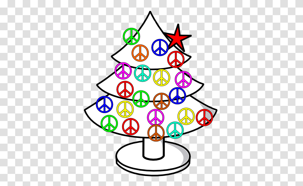 Clip Art Tree Xmas Christmas Peace Symbol Sign, Ornament, Plant, Christmas Tree, Lamp Transparent Png